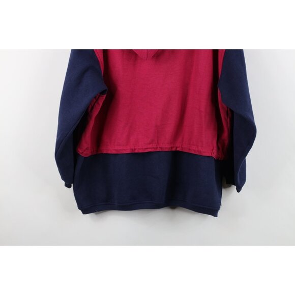 Vintage 90s Streetwear Womens Medium Faded Baggy Fit Paris Hoodie Sweatshirt - Picture 16 of 16